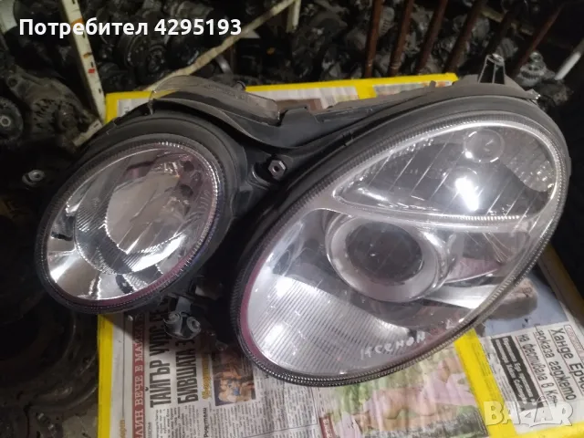 преден ляв фар за mercedes e класа 220 CDI производство 2008 година ксенон, снимка 1