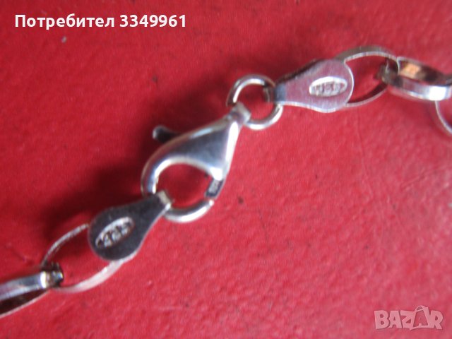 Уникално дизайнерско сребърно колие с камъни , снимка 3 - Колиета, медальони, синджири - 36622296