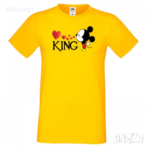 Мъжка тениска Set for Couples Mickey 3 Подарък,Изненада,Рожден ден, снимка 10 - Тениски - 36578949