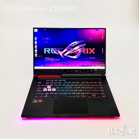 ASUS ROG Strix G15/165Hz QHD/Ryzen 9  5900HX/RX 6800M 12GB/16GB/1TB, снимка 2 - Лаптопи за игри - 51974442