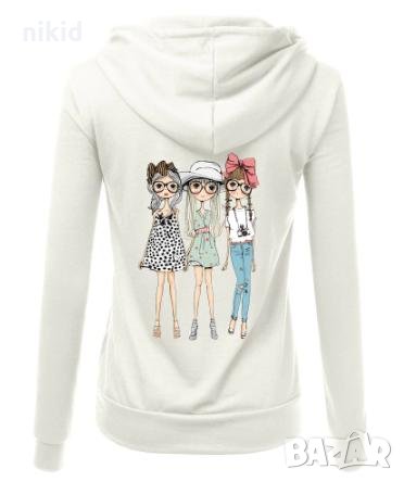3 момичета голяма щампа термо апликация картинка за дреха блуза чанта, снимка 2 - Други - 27720191