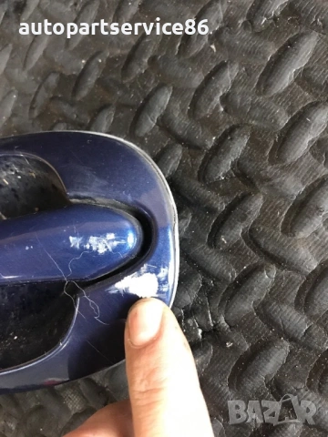 Външна дръжка на предната лява врата (синя) за KIA Carnival 2.9 CRDi (2002–2007) K53A59410, снимка 3 - Части - 53173799