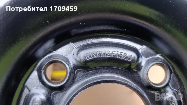 Стоманени джанти форд 15, снимка 4 - Гуми и джанти - 49694867