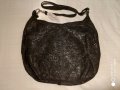 Дамска чанта щампован велур, голяма, снимка 2