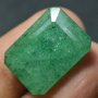 14,25 карата Естествен зелен изумруд Замбийски сертифициран камък, снимка 2