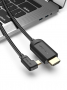 Кабел USB3.1 Type C Ъглов на 90° Мъжко към HDMI Мъжко 1.5m. Vention CGVBG Cable USB Type C - HDMI M/, снимка 6