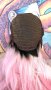 Дълга Лейс Фронт Перука Цвят Омбре - Черен Корен с Перлено Розов Цвят КОД 1045, снимка 9