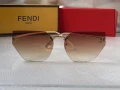 Fendi Дамски слънчеви очила осмоъгълни котка черни кафяви сини, снимка 8