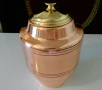 Медна делва,урна,меден съд с капак 2 литра. , снимка 5