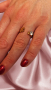 Модерен дамски пръстен от недъждаема стомана тип полузатворена халка с детелина и камък цирконий, снимка 1 - Пръстени - 44874739
