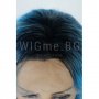 Къса синя лейс фронт перука Ейнджъл, снимка 4