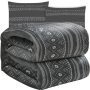 Меко топло одеяло 160х200см+ 2 бр калъфки 40х40см със зимен мотив - СИВО, снимка 1 - Олекотени завивки и одеяла - 43167438
