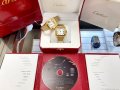 Унисекс часовник Cartier Santos de Cartier Gold с автоматичен механизъм, снимка 2