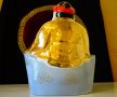 Китайска порцеланова фигура Буда,злато,фън-шуй. , снимка 6