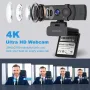 WINSAFE 4K уеб камера за компютър, 4K UHD видео разговори, PDAF автофокус, два микрофона, снимка 3