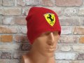 Нова зимна шапка на автомобилната марка Ferrari (Ферари) в червен цвят, снимка 8