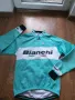 bianchi team celeste carbon windproof jacket - мъжко вело яке Л, снимка 4