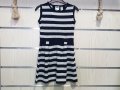 Нова детска моряшка вталена рокля с ефектен гръб, 7-8 години, снимка 4