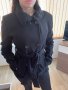 Черно късо палто, размер М, снимка 3