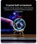 3D Прозрачен орнамент Делфини в кристална топка 60 мм + стойка орнамент, снимка 1 - Статуетки - 43147806