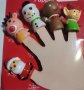 Куклен театър с пръсти пръстчета Коледни гумени гумирани fingers finger, снимка 1 - Кукли - 38487089