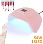 Професионална 54W UV LED лампа за нокти с таймер SUN X4, снимка 3