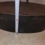 огромен старинен чугунен съд за печене, снимка 2
