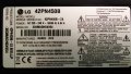LG 42PN450B-ZA със счупен панел ,PSPF-L201A ,EAX65071306(1.0) ,EAX64703201 ,EAX64286001 ,EAX64753201, снимка 3