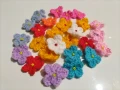 50 броя сияйни цветчета ръчно изработени , снимка 4