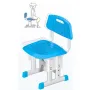Детско бюро със столче, за деца 3-18 години, чин със стол, син, снимка 7