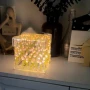 Очарователна LED нощна лампа „Лале“ – стил и уют в едно | 12×12×12 см, снимка 5