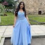 Бална рокля синя феерия, снимка 1 - Рокли - 33347806