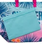  Плажна чанта и несесер, Тюркоаз, 58x22x39см., снимка 2