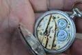 Стар сребърен джобен часовник, снимка 8