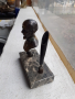 Малък бронзов бюст - мастилница, фигура, статуетка, снимка 2