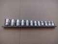 snap on 12 броя качествени  3/8 къси 6 стени камъни вложки FSM, снимка 2