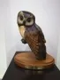 Дървена скулптура на бухал., снимка 1