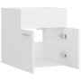 Долен шкаф за мивка, бял, 41x38,5x46 см, ПДЧ, снимка 7
