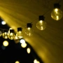 6430 Соларни лампички за градина Соларен гирлянд с 20 LED топки, 5 метра, снимка 7