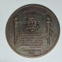 Бронзов медал жетон за инаугурацията на Дж.Кенеди 32 мм 1961 г., снимка 2