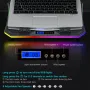 Охлаждаща подложка за лаптоп TopMate C12 RGB геймърски, снимка 4