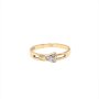 Златен дамски пръстен 1,72гр. размер:56 14кр. проба:585 модел:20573-1, снимка 1