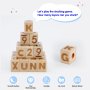 МОНТЕСОРИ, дървени кубчета с букви и цифри, снимка 2