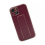 Противоударен кейс със стойка за iPhone 15 Plus, TP-36, Бордо Карбон, снимка 3