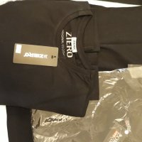 Марка ZIERO чисто нова с  етикета черна мъжка тениска с дълъг ръкав, хубава качествена стегната мате, снимка 2 - Тениски - 37456775