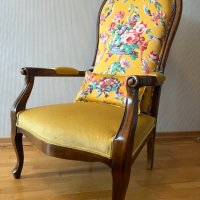 Антикварно кресло ТРАВИАТА, модел „Волтер“, снимка 4 - Антикварни и старинни предмети - 43355956