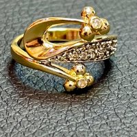 Златен пръстен  585 14 карата чисто нов gold zlaten prasten, снимка 3 - Пръстени - 43186212