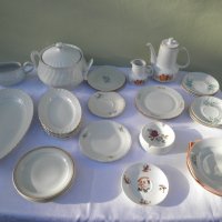 Стари порцеланови и стъклени чинии, купи, сервизи подстакани и др., снимка 4 - Сервизи - 20739003