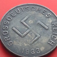 Рядък медал Адолф Хитлер 1933г. Германия с СХВАСТИКА за КОЛЕКЦИЯ 41693, снимка 9 - Нумизматика и бонистика - 43016077