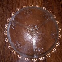 Стъклен сервиз с чинии за десерт, снимка 2 - Сервизи - 38425990